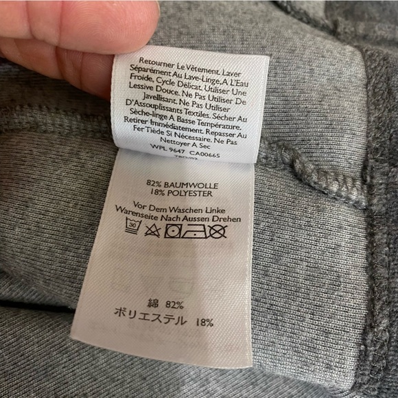 Eddie Bauer Gray Velour Hooded Zip Front Y2K Track Jacket - Picture 9 of 9